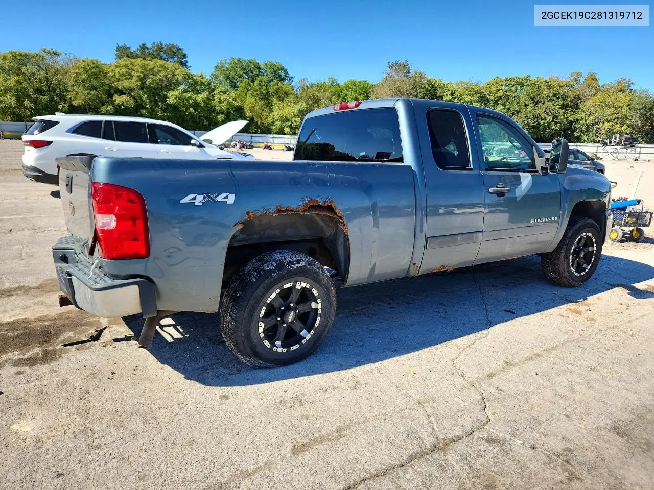 2008 CHEVROLET SILVERADO VIN 2GCEK19C281319712 — фото 3