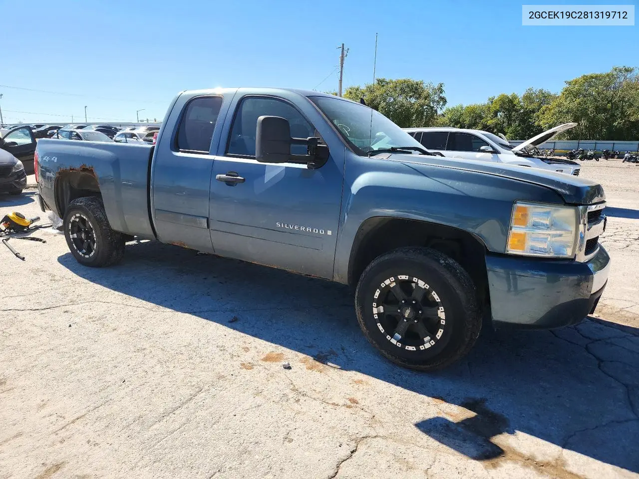2008 CHEVROLET SILVERADO VIN 2GCEK19C281319712 — фото 4