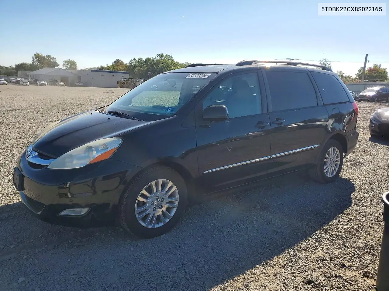 TOYOTA SIENNA 2008, VIN 5TDBK22CX8S022165
