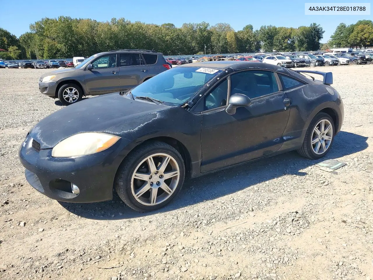 MITSUBISHI ECLIPSE 2008, VIN 4A3AK34T28E018788