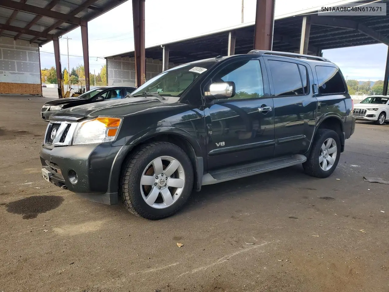 NISSAN ARMADA 2008, VIN 5N1AA08C48N617671