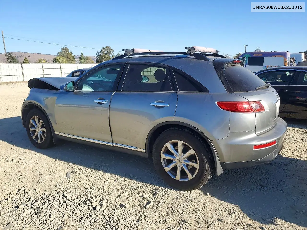 2008 INFINITI QX70 VIN JNRAS08W08X200015 — фото 2
