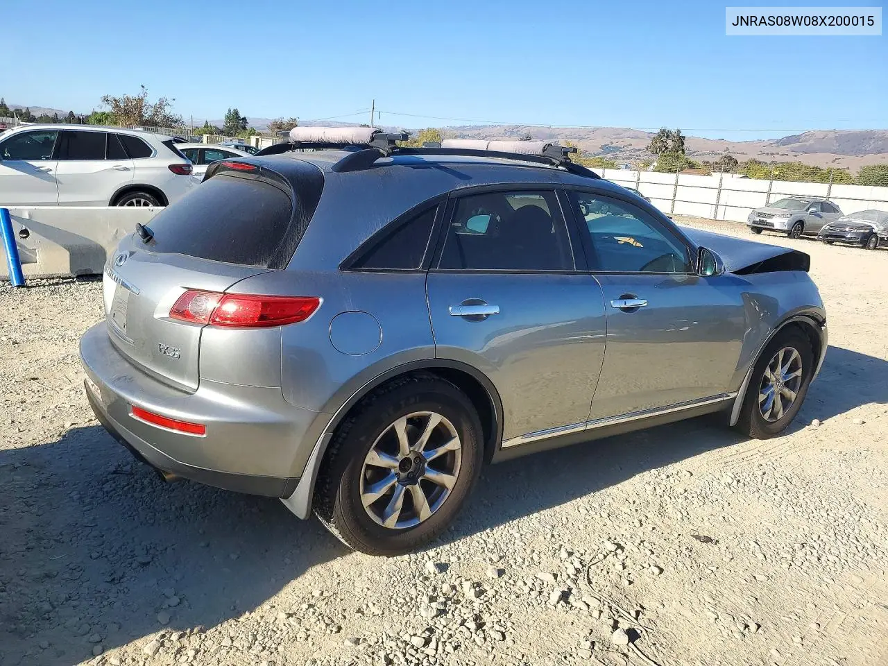 2008 INFINITI QX70 VIN JNRAS08W08X200015 — фото 3