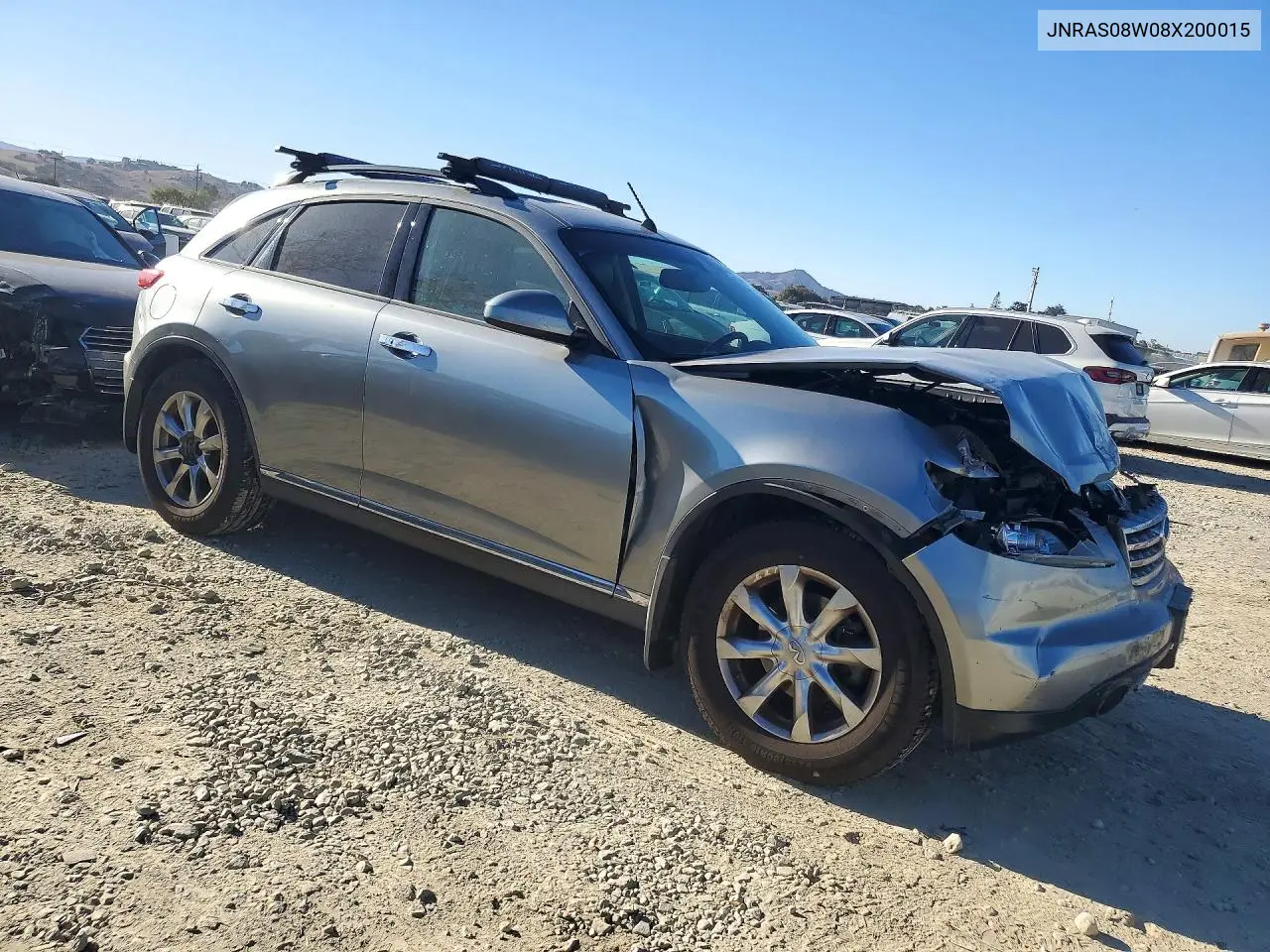 2008 INFINITI QX70 VIN JNRAS08W08X200015 — фото 4