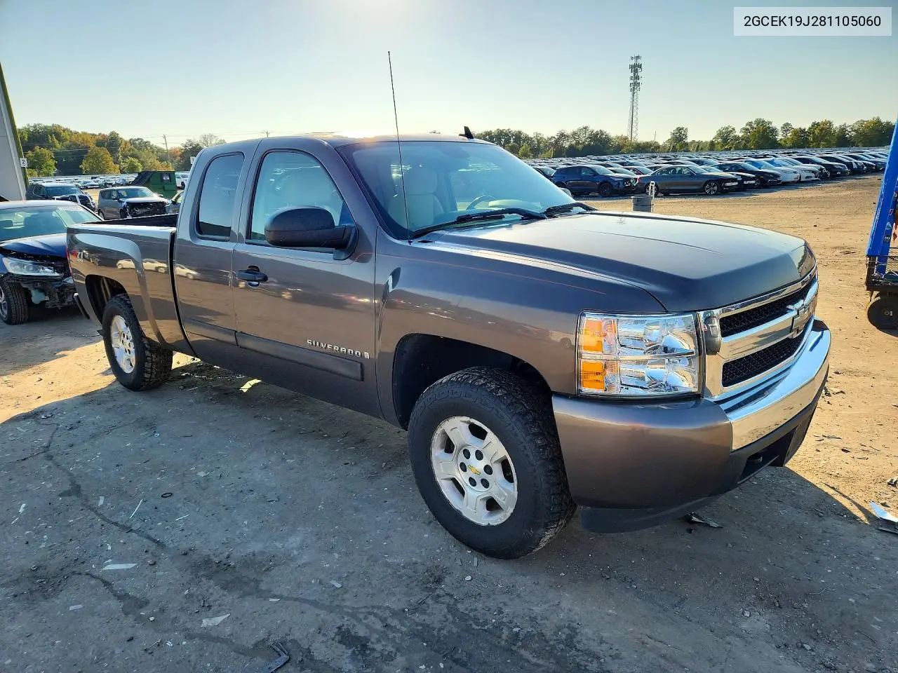 2008 CHEVROLET SILVERADO VIN 2GCEK19J281105060 — фото 4