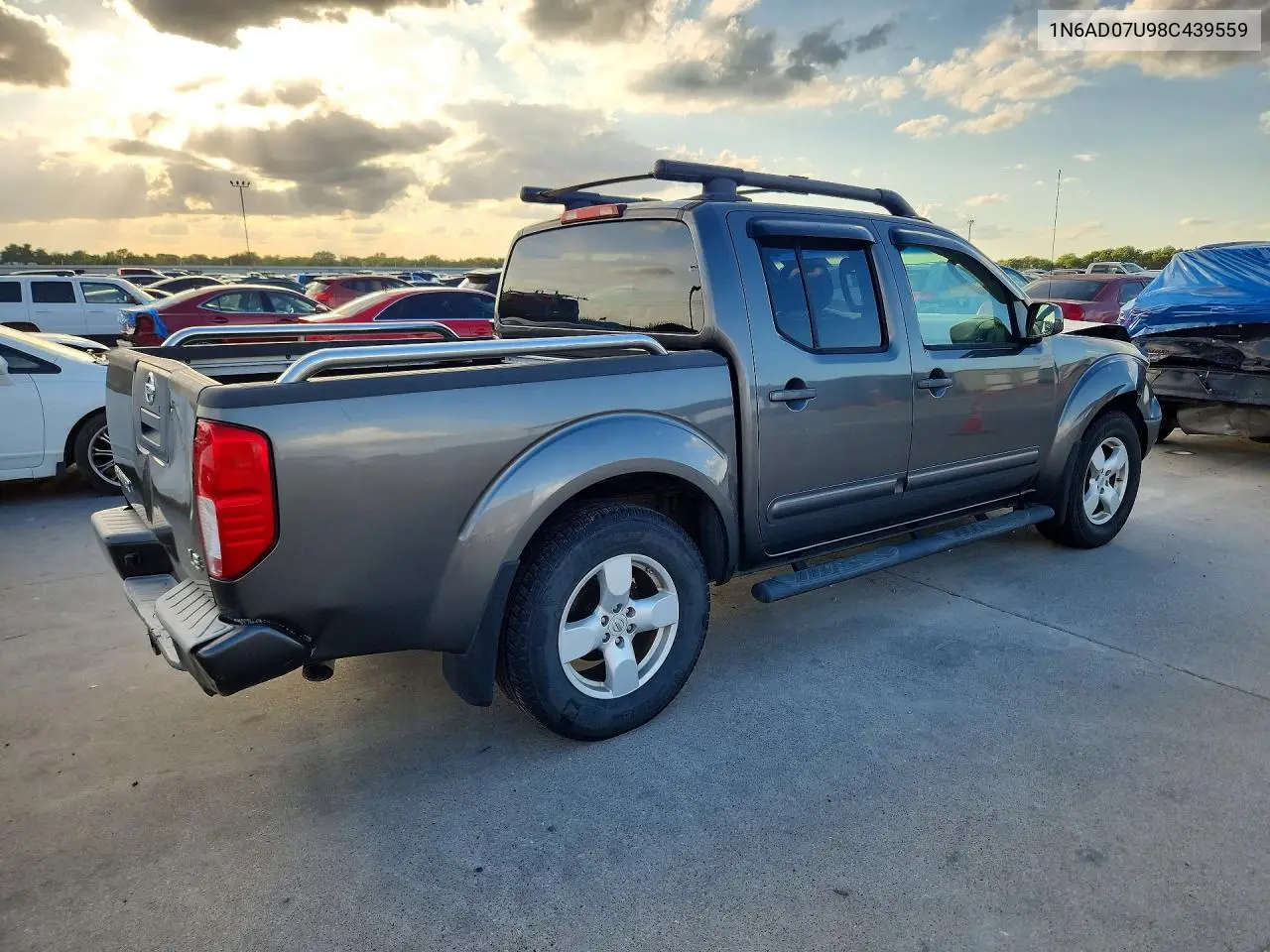 NISSAN NAVARA (FRONTIER) 2008, VIN 1N6AD07U98C439559