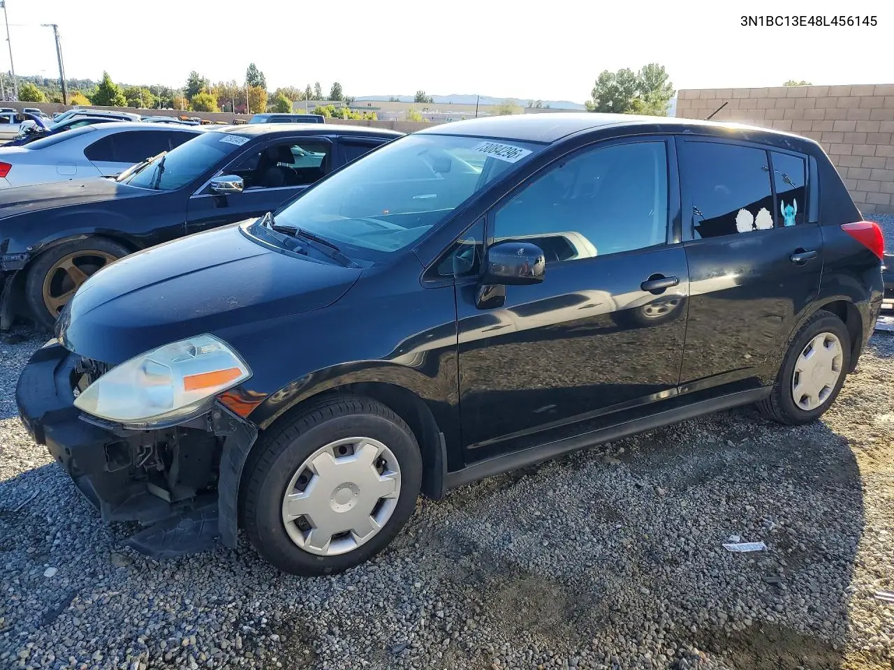 NISSAN VERSA 2008, VIN 3N1BC13E48L456145