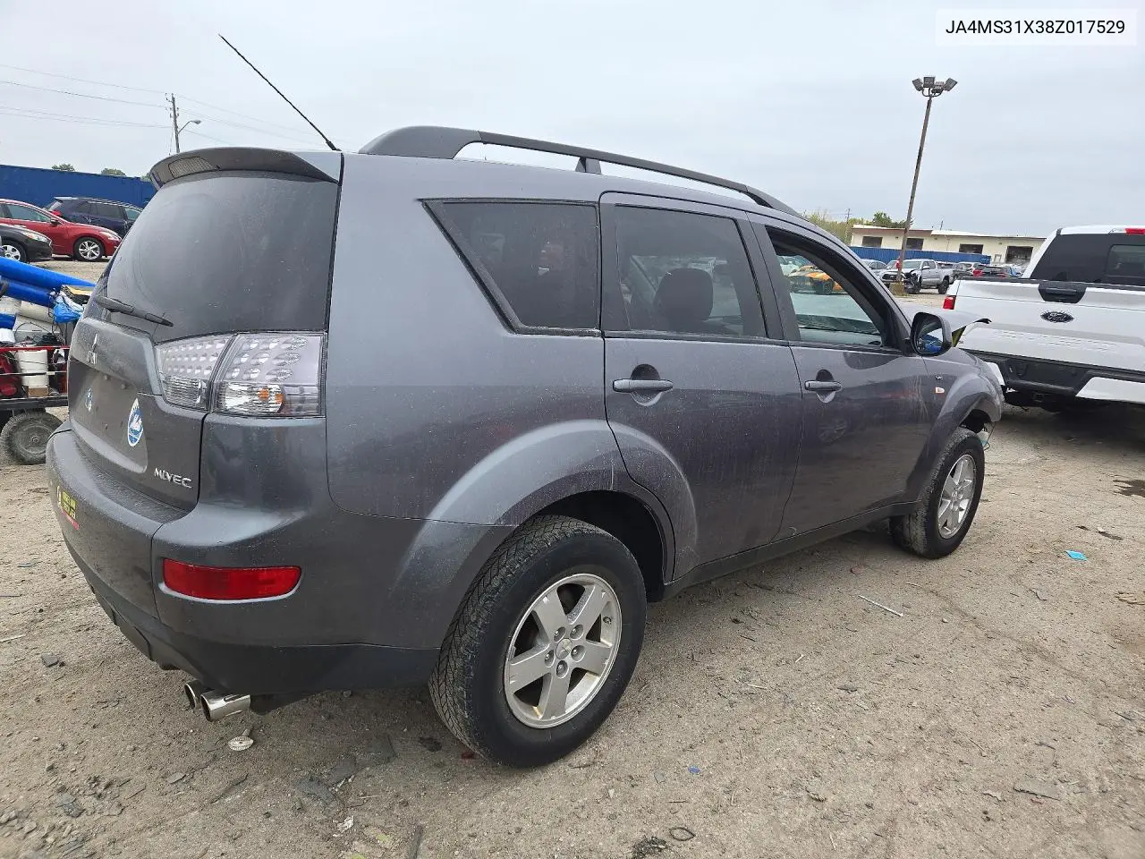 2008 MITSUBISHI OUTLANDER VIN JA4MS31X38Z017529 — фото 3