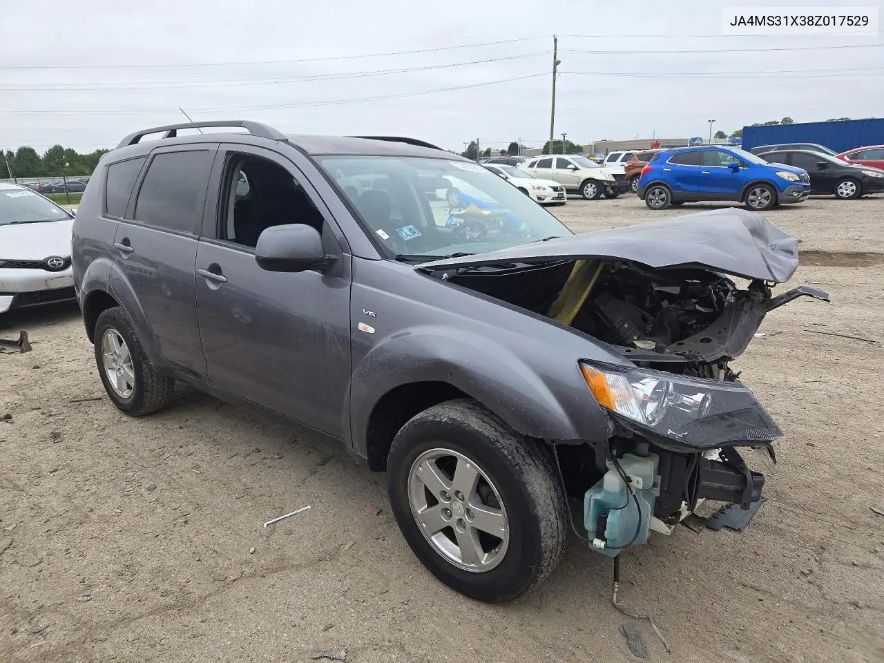 2008 MITSUBISHI OUTLANDER VIN JA4MS31X38Z017529 — фото 4
