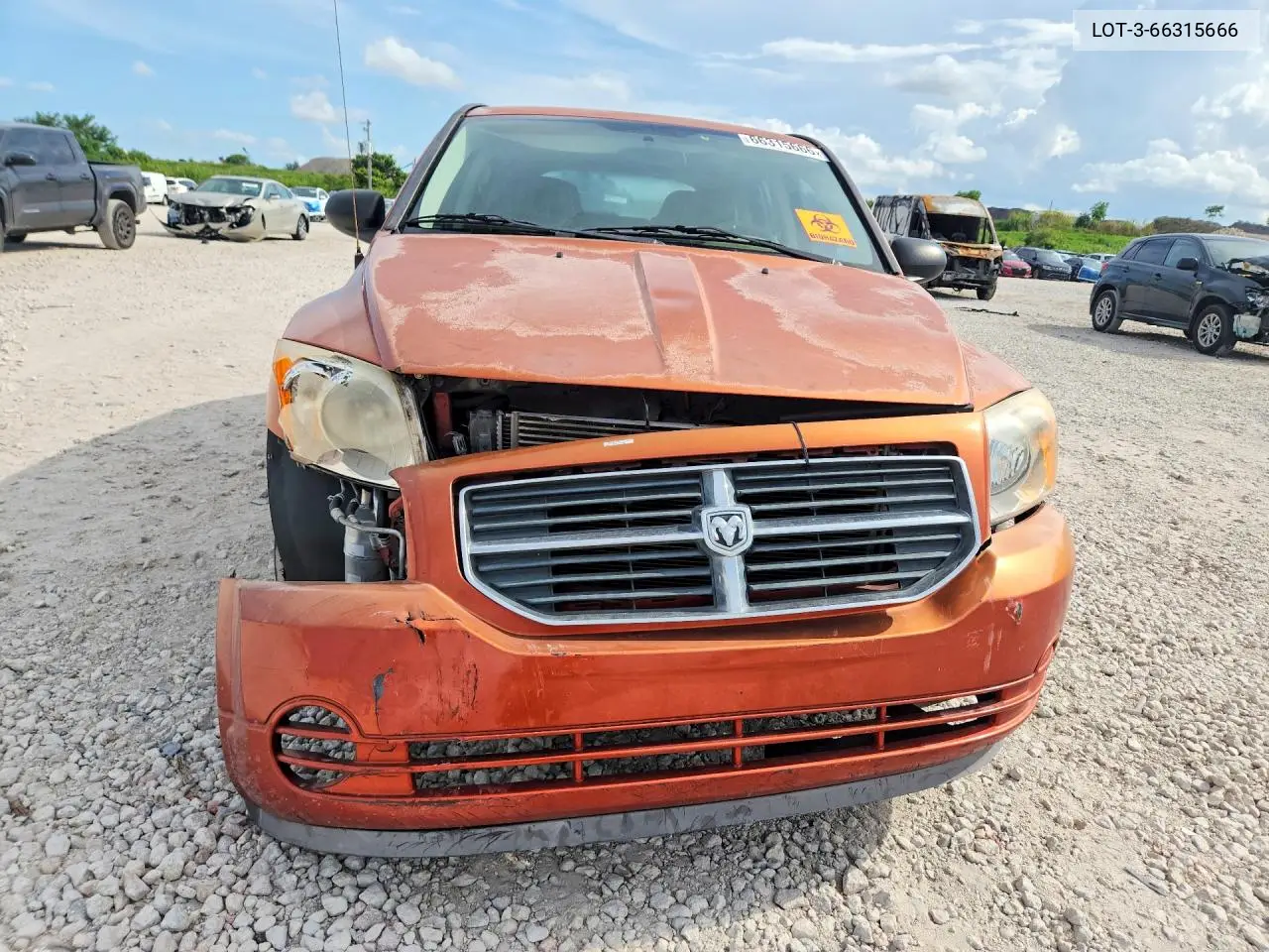 2009 DODGE CALIBER VIN 1B3HB48A29D108466 — фото 5