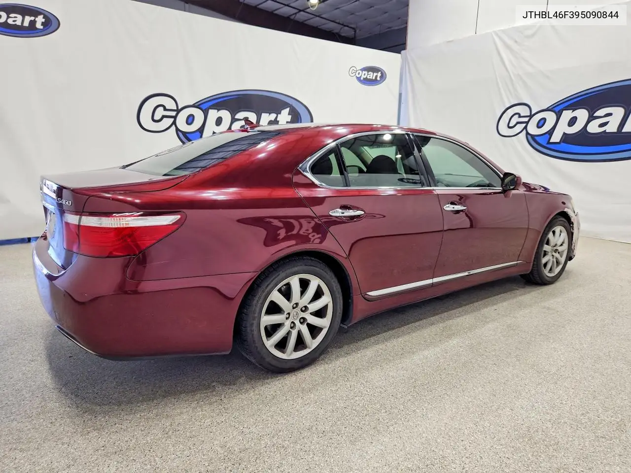 2009 LEXUS LS VIN JTHBL46F395090844 — фото 3