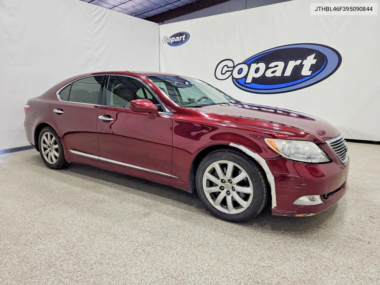 2009 LEXUS LS VIN JTHBL46F395090844 — фото 4
