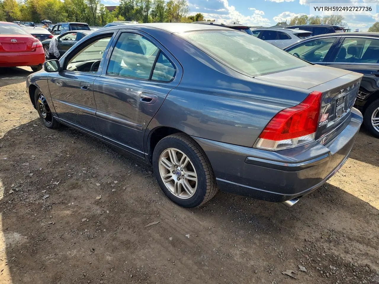 2009 VOLVO S60 VIN YV1RH592492727736 — фото 2