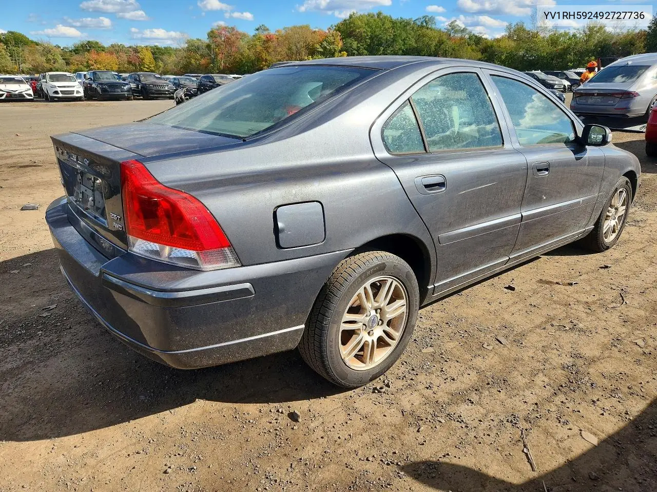 2009 VOLVO S60 VIN YV1RH592492727736 — фото 3