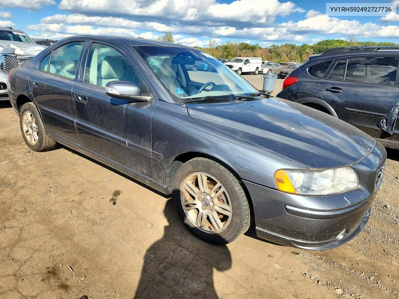 2009 VOLVO S60 VIN YV1RH592492727736 — фото 4