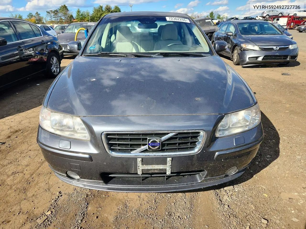2009 VOLVO S60 VIN YV1RH592492727736 — фото 5