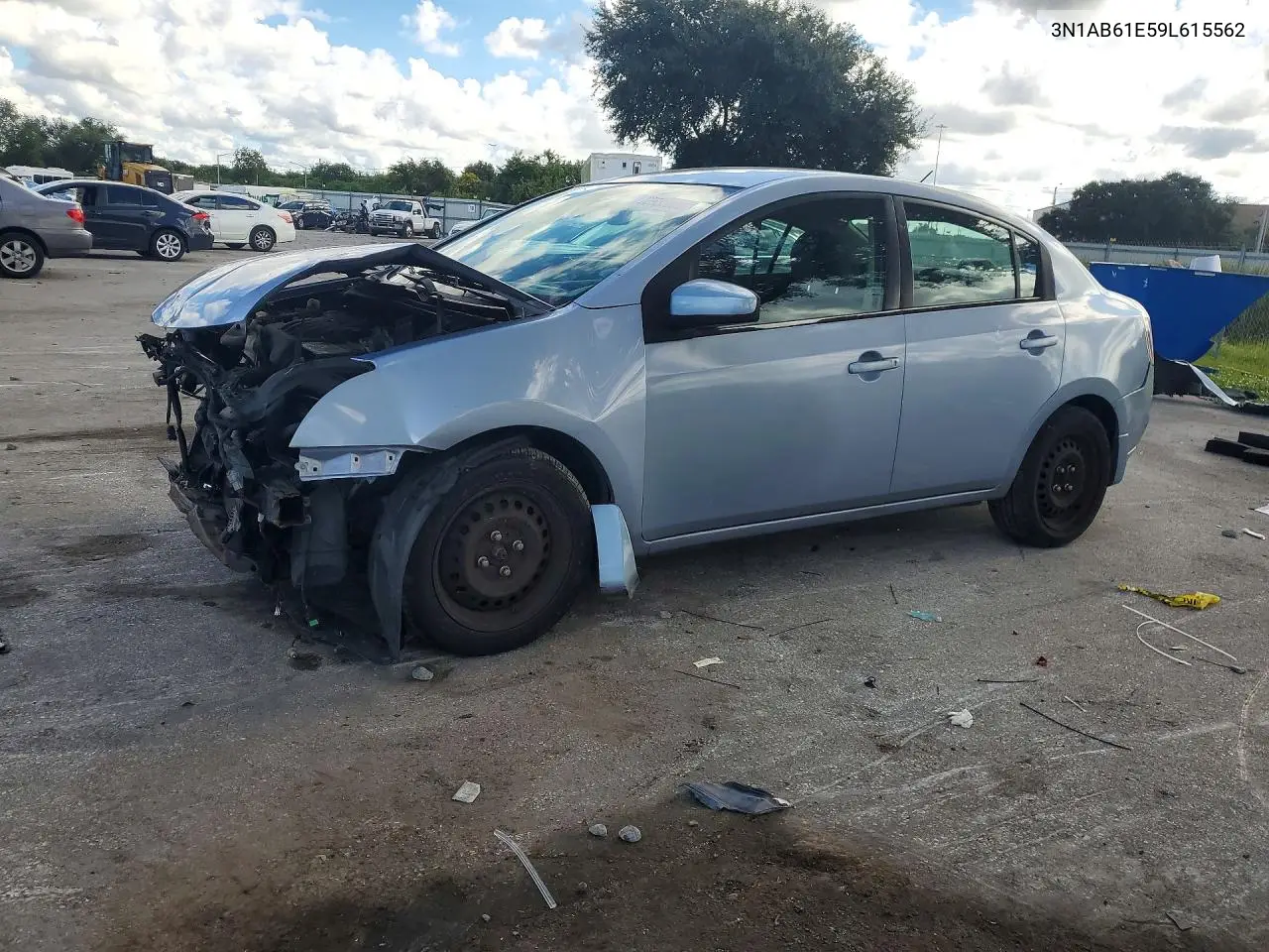 NISSAN SENTRA 2009, VIN 3N1AB61E59L615562