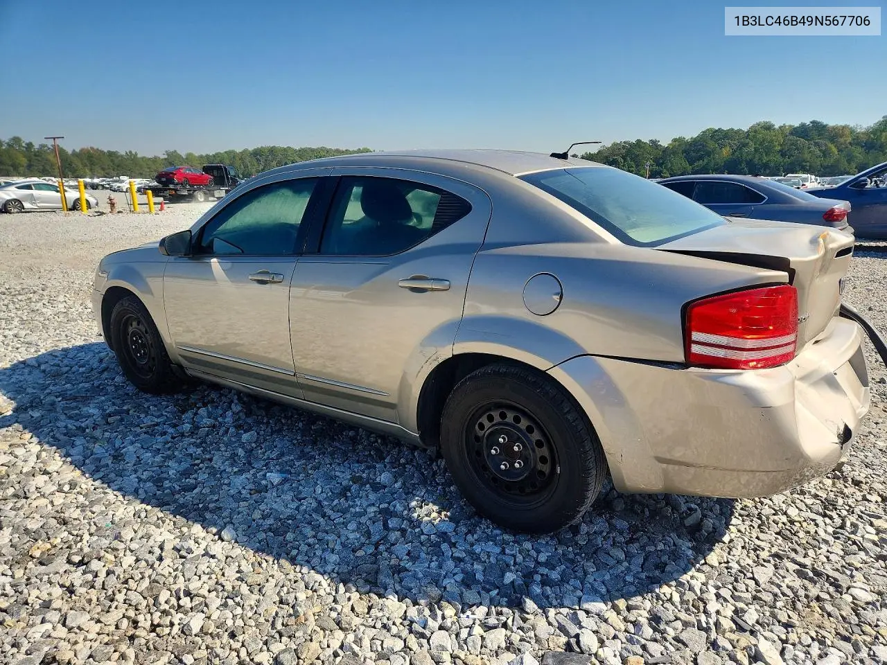 2009 DODGE AVENGER VIN 1B3LC46B49N567706 — фото 2