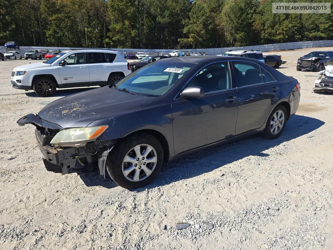 TOYOTA CAMRY 2009, VIN 4T1BE46K89U842015