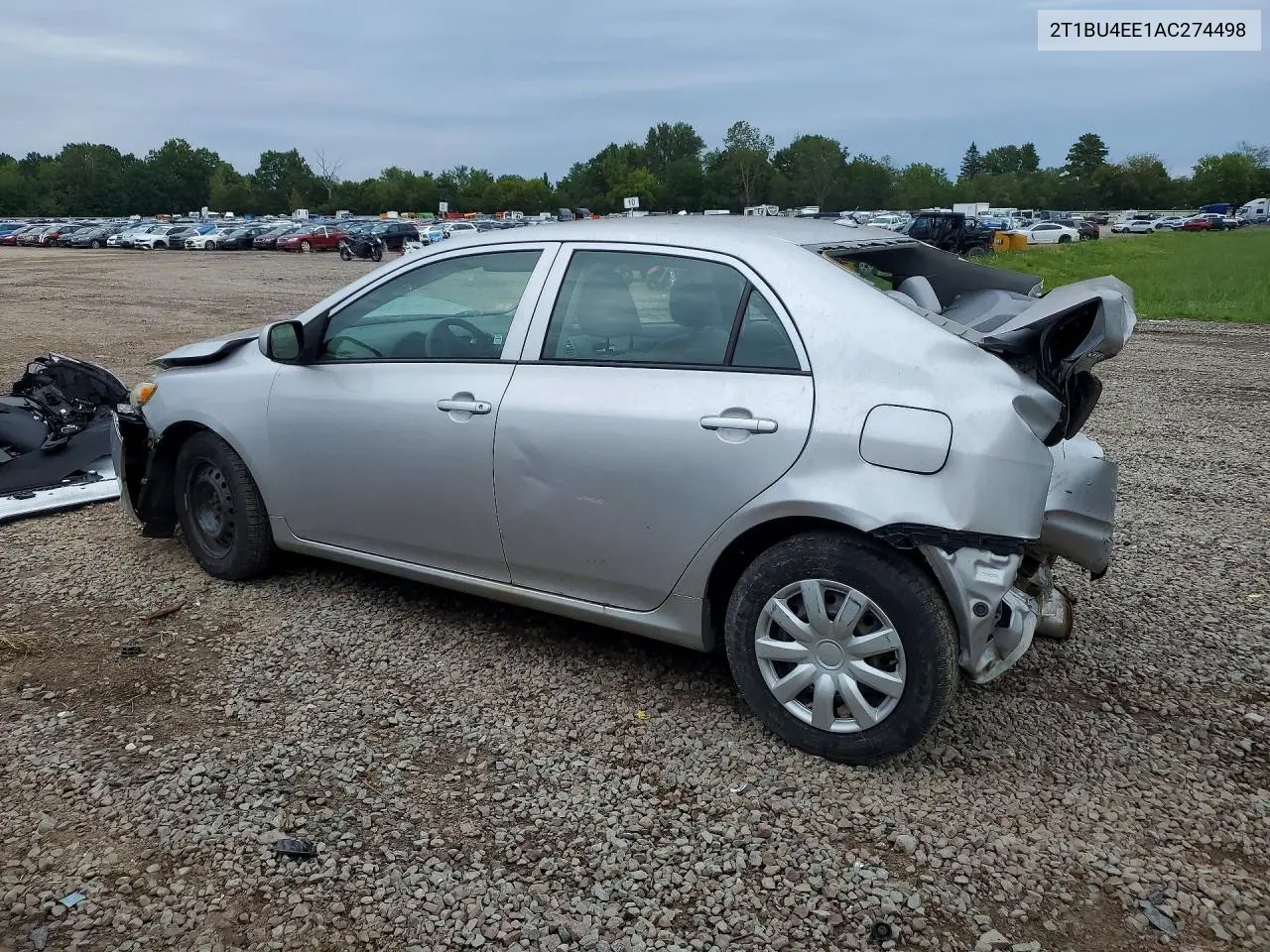 2010 TOYOTA COROLLA VIN 2T1BU4EE1AC274498 — фото 2