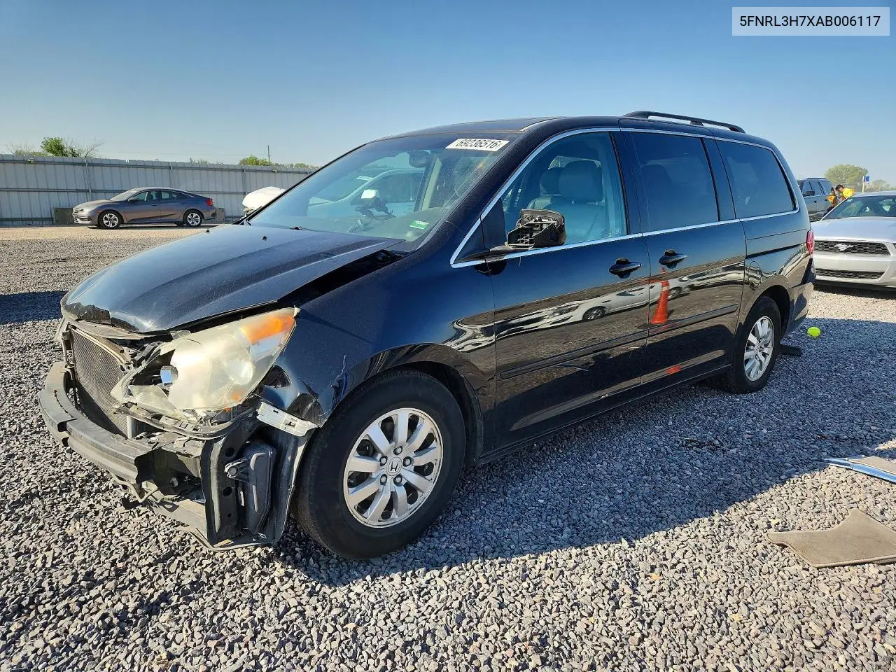 HONDA ODYSSEY 2010, VIN 5FNRL3H7XAB006117