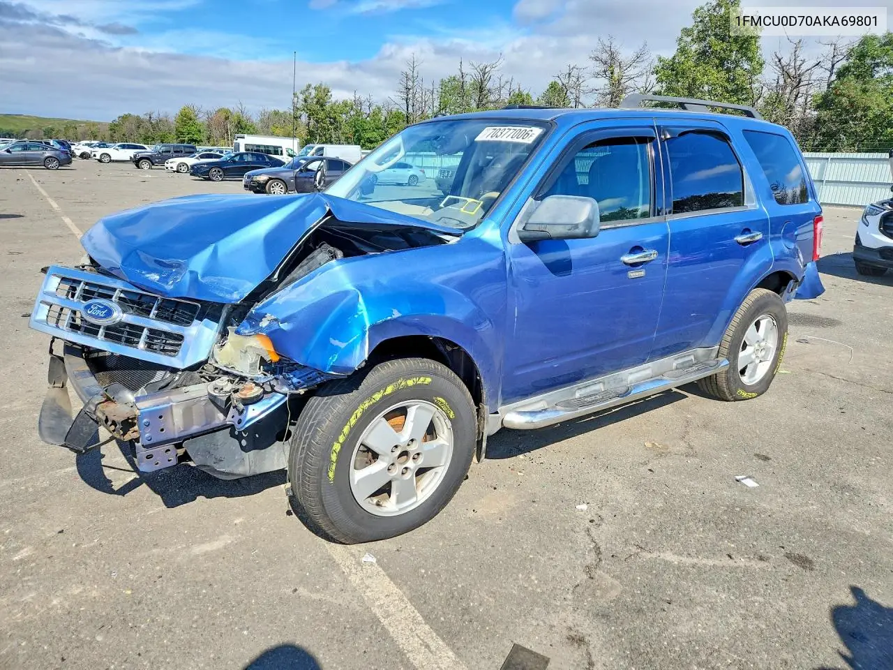FORD ESCAPE 2010, VIN 1FMCU0D70AKA69801