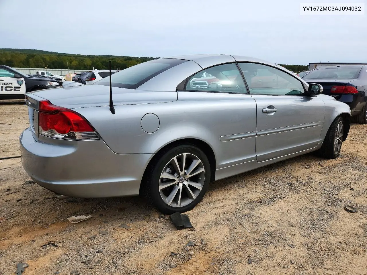 2010 VOLVO C70 VIN YV1672MC3AJ094032 — фото 3