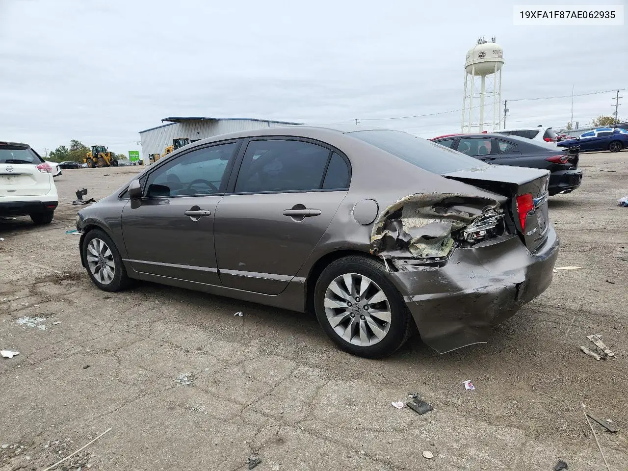 2010 HONDA CIVIC VIN 19XFA1F87AE062935 — фото 2