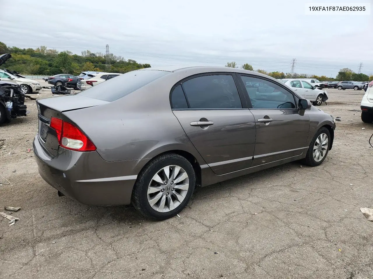 2010 HONDA CIVIC VIN 19XFA1F87AE062935 — фото 3