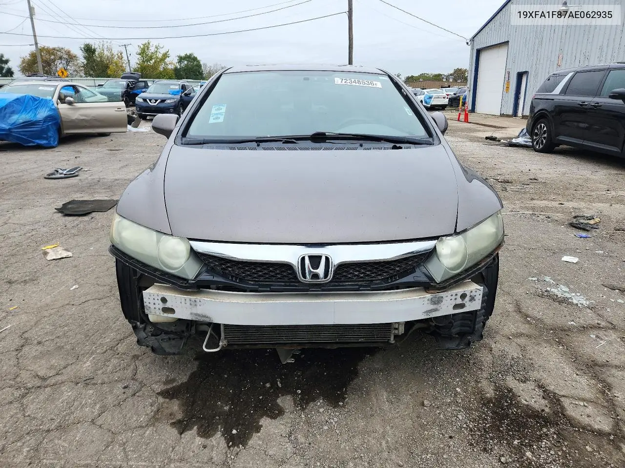 2010 HONDA CIVIC VIN 19XFA1F87AE062935 — фото 5
