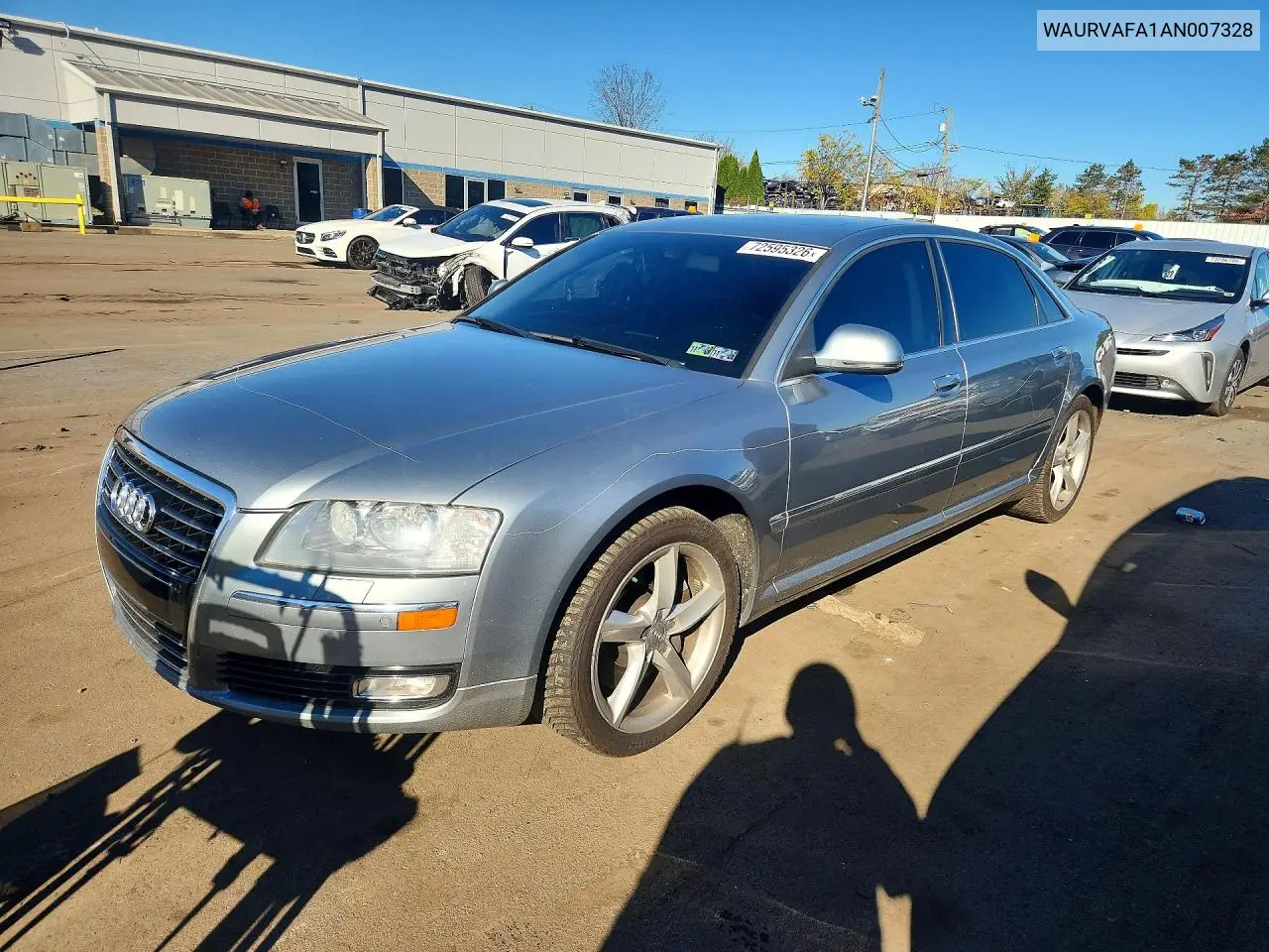 AUDI A8 2010, VIN WAURVAFA1AN007328