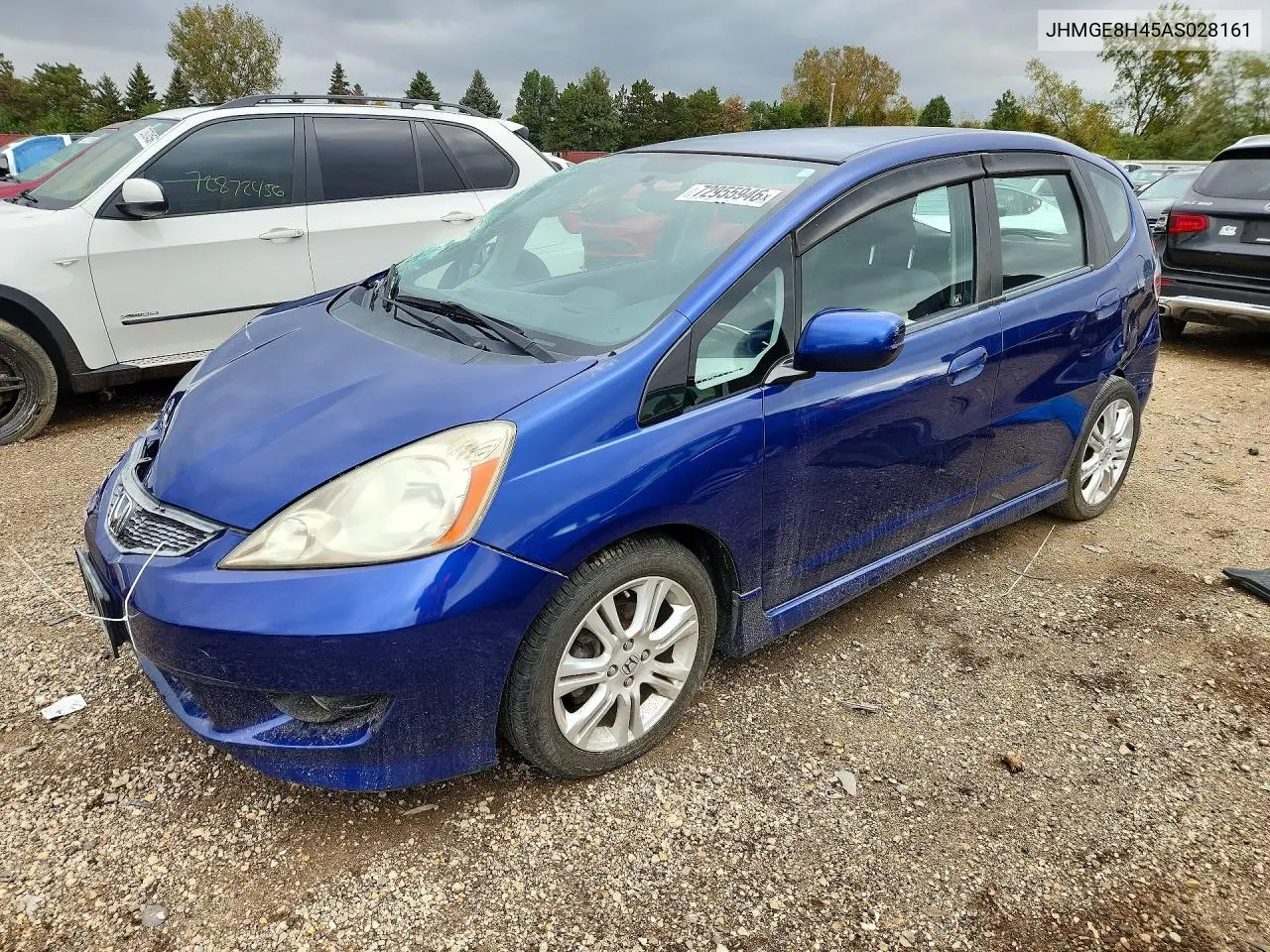 2010 HONDA FIT VIN JHMGE8H45AS028161 — фото 4
