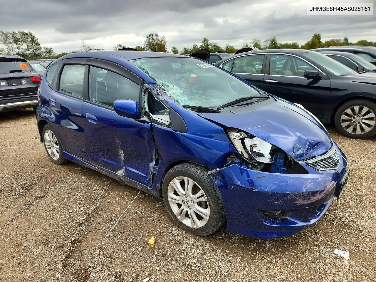 2010 HONDA FIT VIN JHMGE8H45AS028161 — фото 2