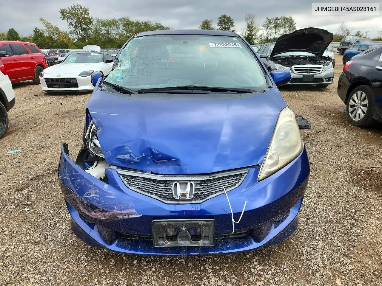 2010 HONDA FIT VIN JHMGE8H45AS028161 — фото 3