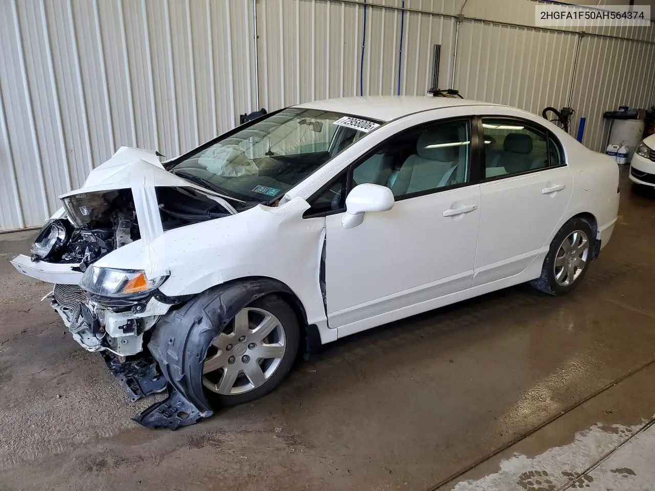 HONDA CIVIC 2010, VIN 2HGFA1F50AH564374