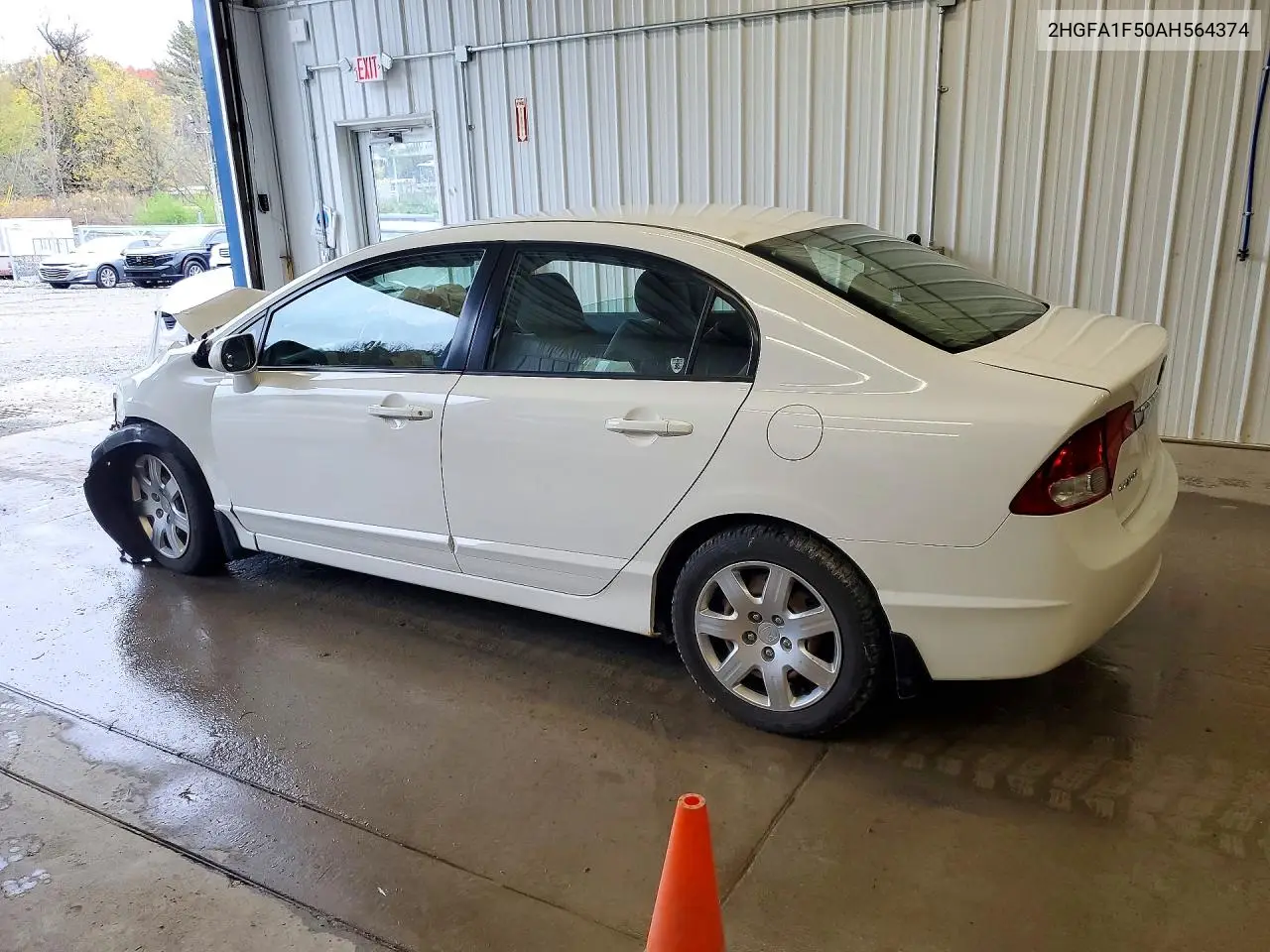 2010 HONDA CIVIC VIN 2HGFA1F50AH564374 — фото 2
