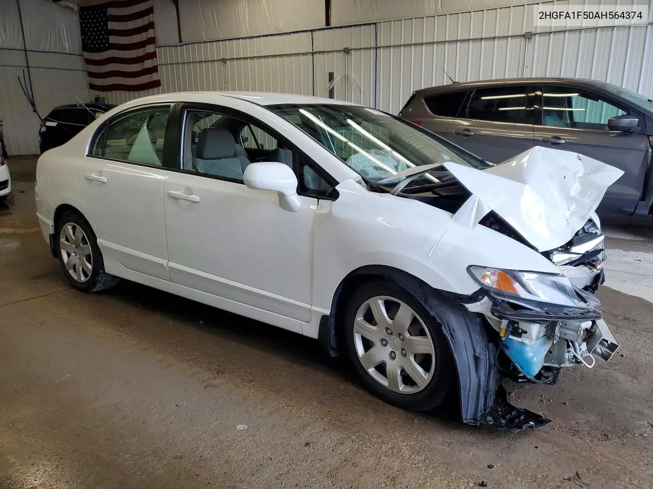 2010 HONDA CIVIC VIN 2HGFA1F50AH564374 — фото 4