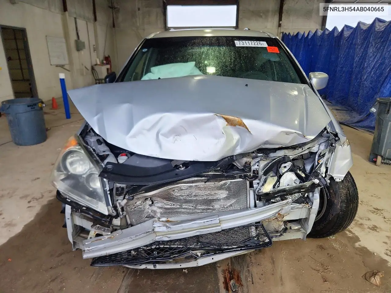 2010 HONDA ODYSSEY VIN 5FNRL3H54AB040665 — фото 5