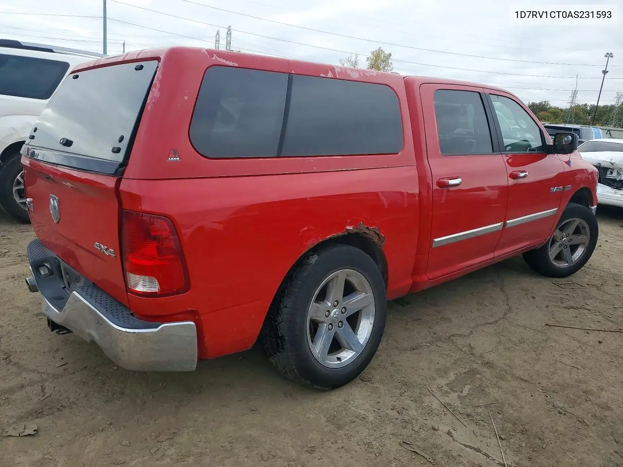 2010 DODGE RAM VIN 1D7RV1CT0AS231593 — фото 3