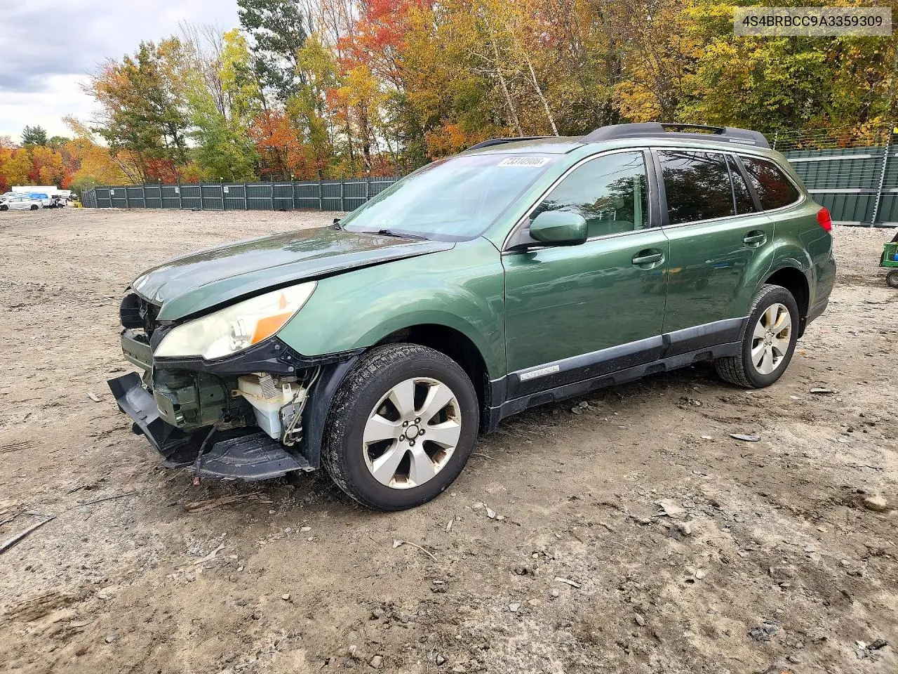 SUBARU OUTBACK 2010, VIN 4S4BRBCC9A3359309