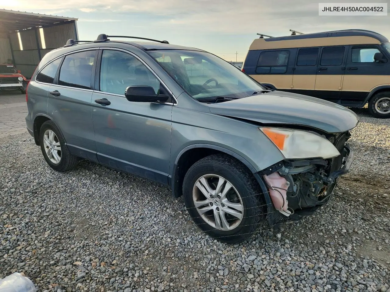 2010 HONDA CR-V VIN JHLRE4H50AC004522 — фото 4