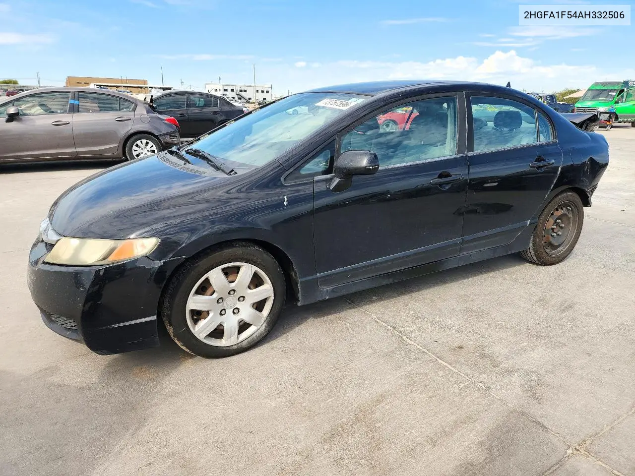 HONDA CIVIC 2010, VIN 2HGFA1F54AH332506