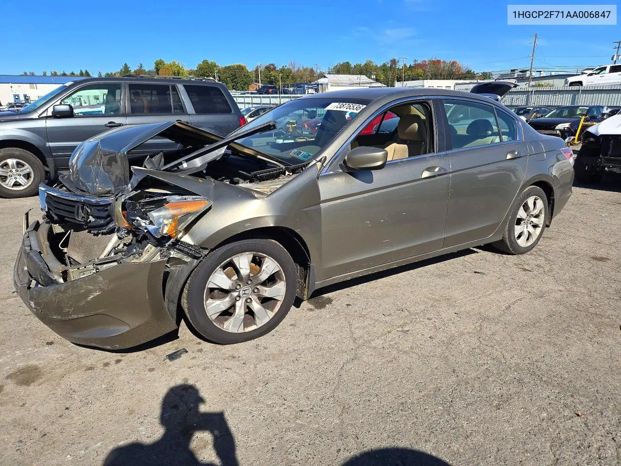 HONDA ACCORD 2010, VIN 1HGCP2F71AA006847