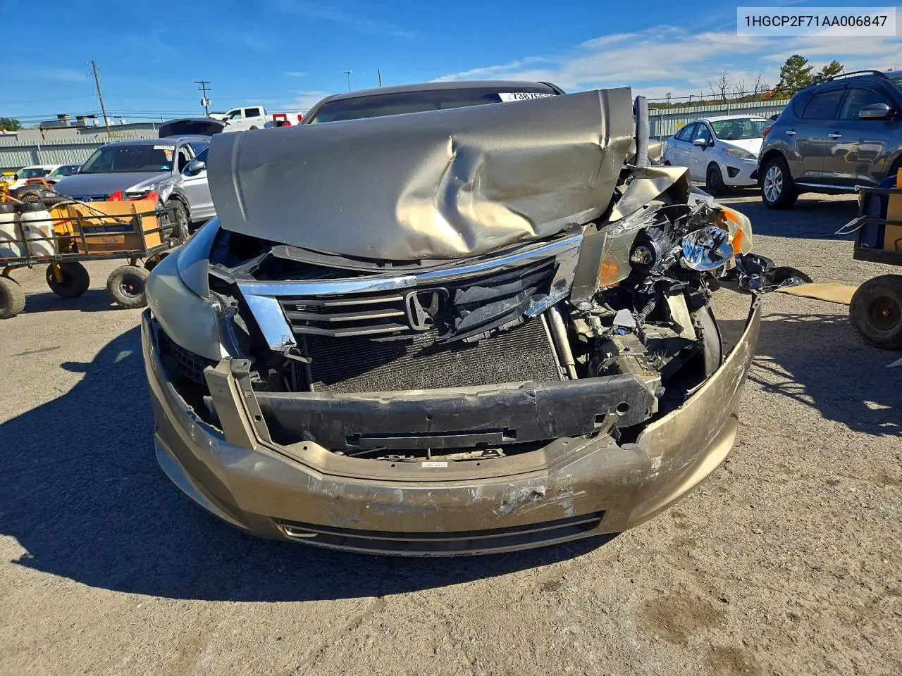 2010 HONDA ACCORD VIN 1HGCP2F71AA006847 — фото 5