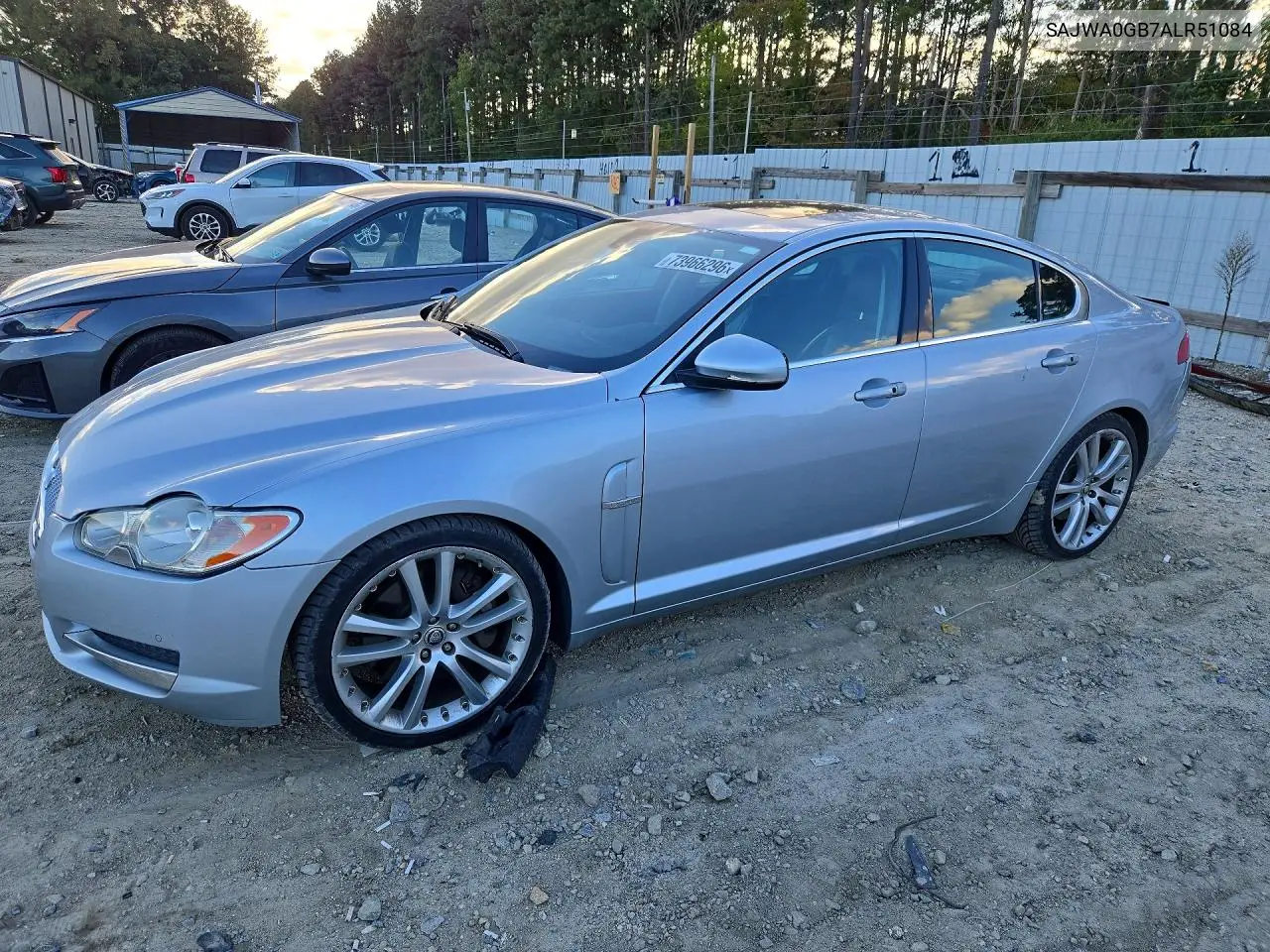 JAGUAR XF 2010, VIN SAJWA0GB7ALR51084