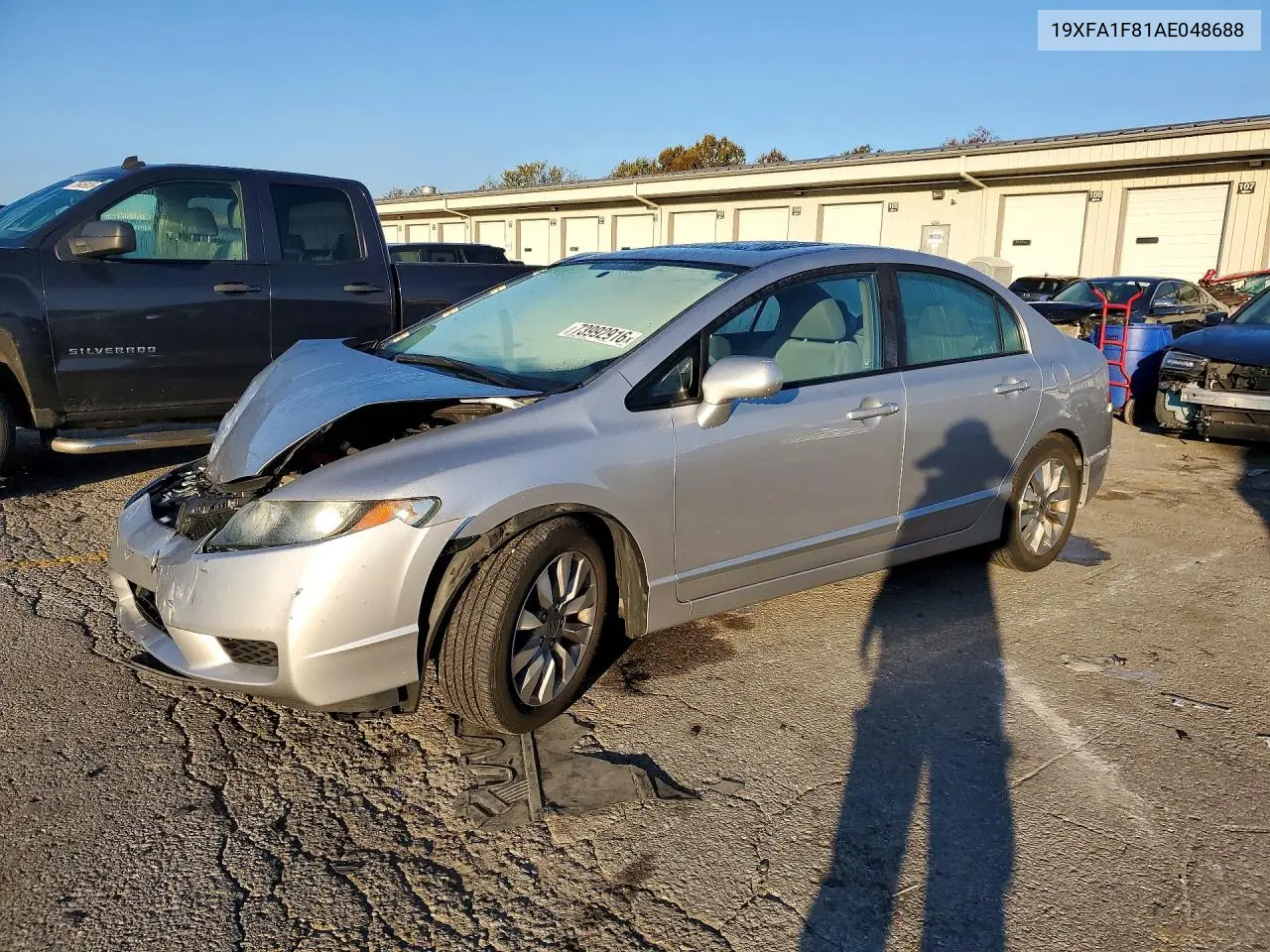 HONDA CIVIC 2010, VIN 19XFA1F81AE048688