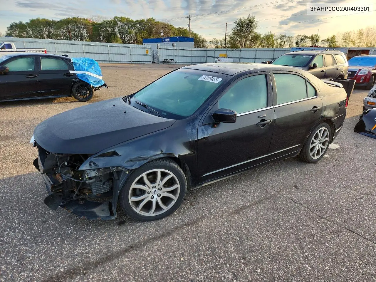 FORD FUSION 2010, VIN 3FAHP0CG2AR403301