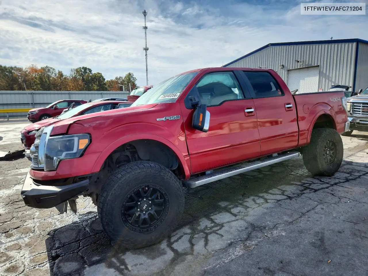 FORD F-150 2010, VIN 1FTFW1EV7AFC71204