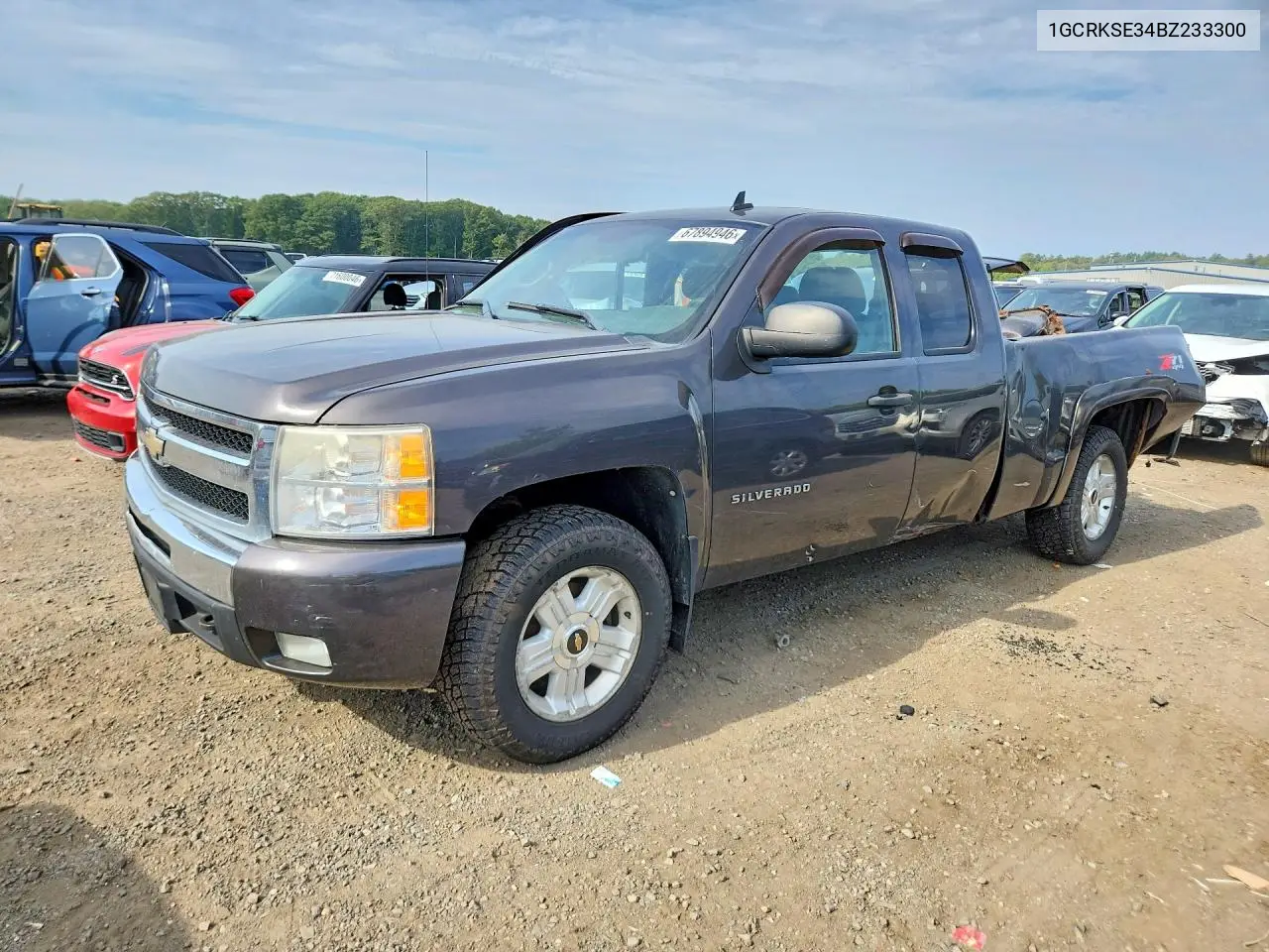 CHEVROLET SILVERADO 2011, VIN 1GCRKSE34BZ233300