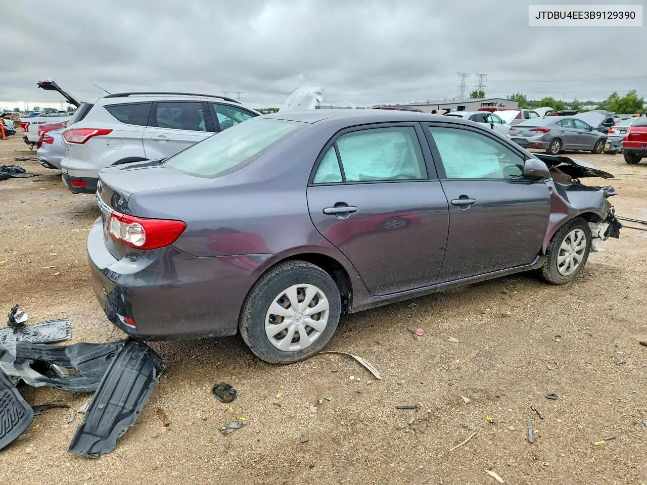 2011 TOYOTA COROLLA VIN JTDBU4EE3B9129390 — фото 3